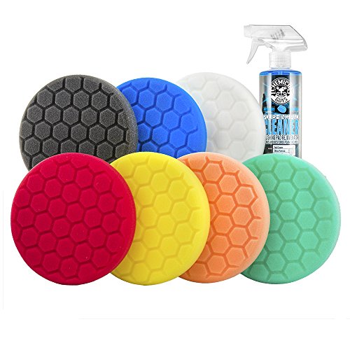 Chemical Guys BUF_HEXKITS_8 Hex-Logic Buffing Pad Kit, 6.5', 8 Items