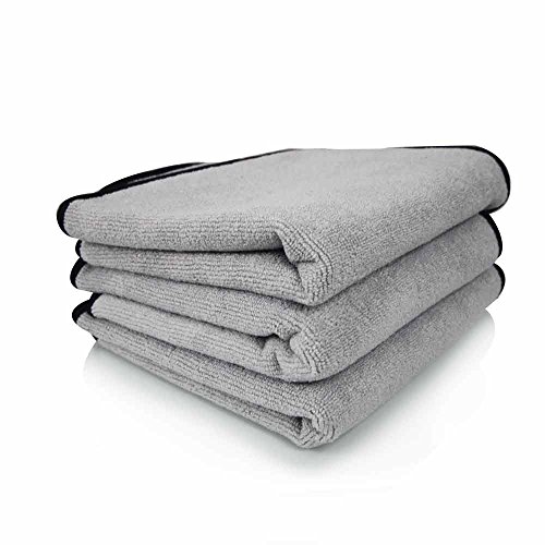 Chemical Guys MIC102303 16' X 16' Microfiber Detailing Towel, 3 Pack , Grey