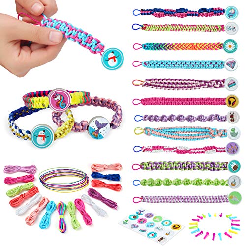 GILI Friendship Bracelets Refill Pack with 15 Latest Theme Stickers, Art and Crafts Toys for Girls Age 6, 7, 8, 9, 10, 11, 12, DIY Christmas and Birthday Gifts for 8-12 Year Old Kids and Teen Girls