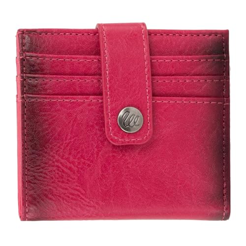 Wrangler Small Wallets for Women Leather Slim Bifold Ladies Mini Purse Credit Card Holder,B2B-WG120-W004AHPK