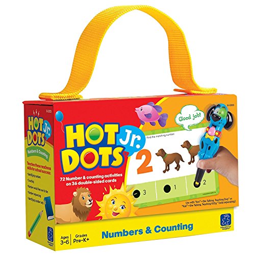 Educational Insights Hot Dots Jr. Numbers and Counting Card Set, Preschool and Kindergarten Readiness