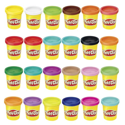 Play-Doh Modeling Compound 24-Pack Case of Colors, Non-Toxic, 3 Oz Cans of Assort. Colors, Back to School Classroom Supplies, Preschool Toys, Ages 2+ (Amazon Exclusive)