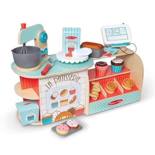 Melissa & Doug Wooden La Patisserie Bakery (39 Pieces) - FSC Certified