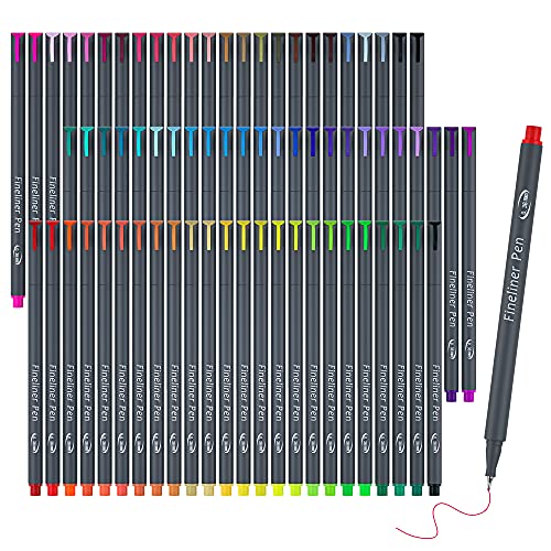 Vanstek 72 Colors Journal Planner Colored Pens, Fineliner Pens for Journaling, Writing Coloring Drawing, Note Taking, Calendar, Planner, Art Office School Gift Supplies