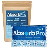 Absorb Pro Rechargeable Dehumidifier Bag 1-Pack - 100g Reusable Moisture Absorbers - Silica Gel Packets for Bins, Totes, Gun Safe, Food Storage, Clothes, Cars, and Boats