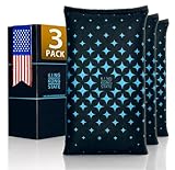 KING KONG STATE Rechargeable Desiccant Dehumidifier Bag 3-Pack - Moisture Absorbing Bag 3x 200g with Reusable Silica Gel for (Gun-) Safes, Storage Bins and Cars