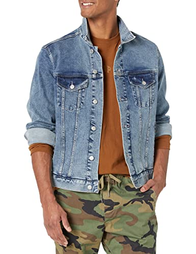 GAP mens Icon Denim Jacket, Medium Light, Medium US