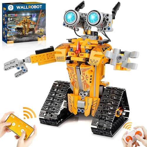 Sillbird Robot STEM Projects for Kids Ages 8-12, Remote APP-Controlled Robot Building Toys Halloween Christmas Birthday Gifts for Teens Boys Girls Age 8 9 10 11 13 14+ (468 Pieces)