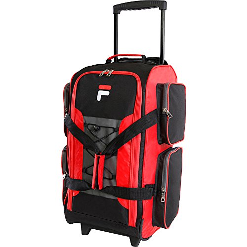 Fila 22' Lightweight Carry On Rolling Duffel Bag, RED, One Size