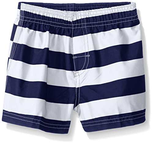 Kanu Surf Boys Quick Dry UPF 50+ Infant & Baby Trunks, Troy Navy/White, 12 Months