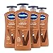 Vaseline Intensive Care Body Lotion Cocoa Radiant 4 ct for Dry Skin with Ultra-Hydrating Lipids and Pure Cocoa Butter for a Long-Lasting, Radiant Glow 20.3 oz