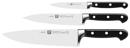 Professional S Zwilling J.A Henckels 3 Piece Knives Set, Black/Stainless Steel (35602-000-0)