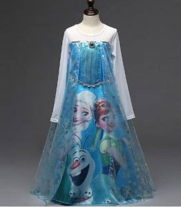 2016 Elsa Anna Long Sleeve Dress זוזו דיליס פורים