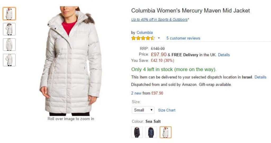 Columbia Womens Mercury Maven Mid Jacket