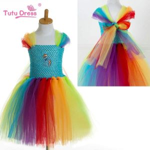 My little Horse Girl Dress Fluffy Handmade Tulle Tutu Dress זוזו דיליס