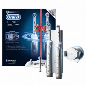 Oral B Genius 8000 Electric Rechargeable מארז זוגי מברשת שיניים חשמלית