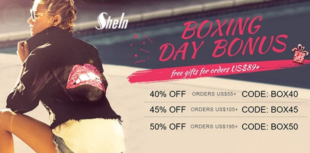 shein BOXING DAY SALE