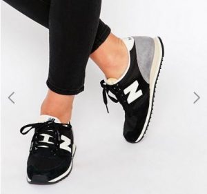 New Balance Black Suede 420 Trainers