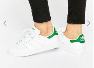 adidas Originals Unisex White And Green Stan Smith Trainers