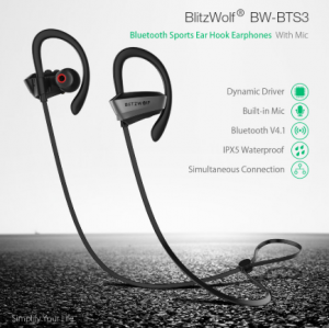 2018 06 24 14 49 46 BlitzWolf® BW BTS3 Sport Adjustable Earhooks Bluetooth Earphone IPX5 Waterproof
