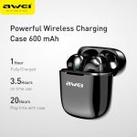 AWEI Newest Bluetooth V5 0 Earbuds TWS Stereo Bass Sound Powerful Bass Sound Touch Control With