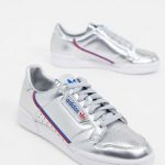 adidas Originals Continental 80 trainers in silver