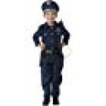Dress Up America Deluxe Police Dress Up Costume Set - Includes Shirt, Pants, Hat, Belt, Whistle, Gun Holster and Walkie Talkie- X-Large 16-18