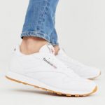 Reebok Classic leather trainers in white 49799