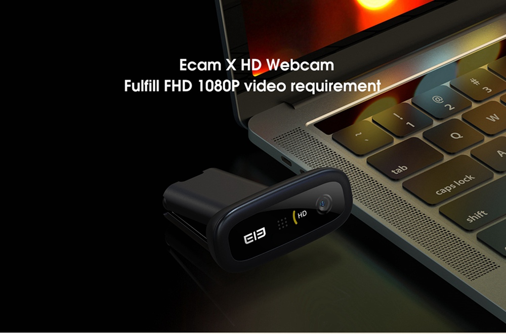 geekbuying Elephone Ecam X 1080P HD Webcam 5 0 MegaPixels Black 852893