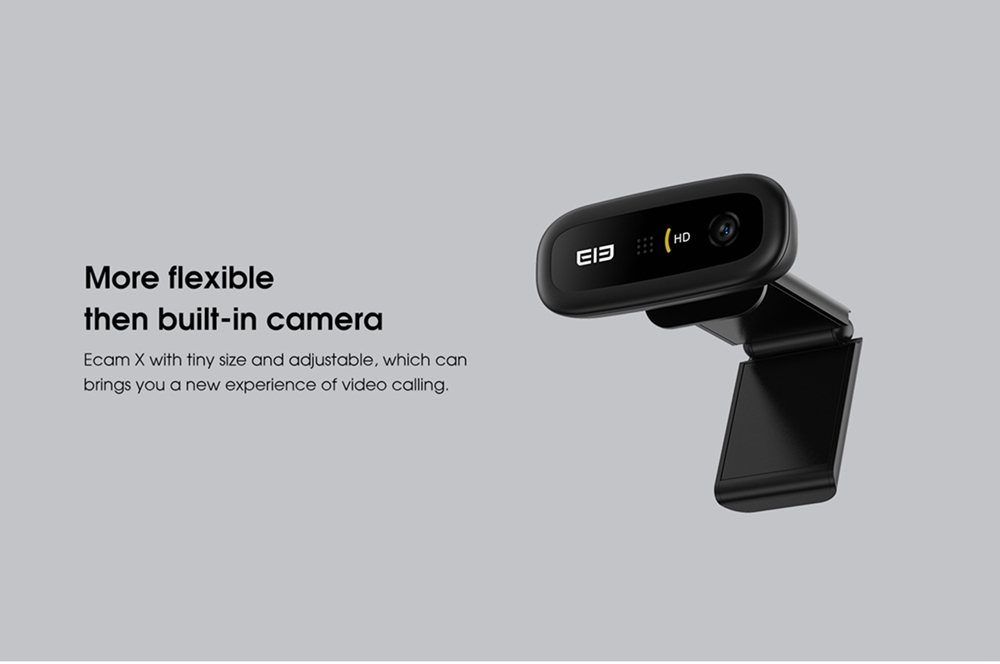 geekbuying Elephone Ecam X 1080P HD Webcam 5 0 MegaPixels Black 852899