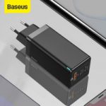 המטען המהיר הכי משתלם ברשת! Baseus 65W GaN Charger - מטען Quick Charge 4.0 וUSB-C PD 65W +כבל USB-C 100W רק ב $23.94!