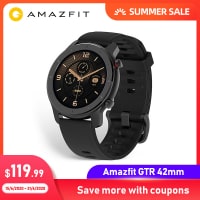 Amazfit GTR 42mm – השעון החכם הכי יפה, עם הסוללה הכי טובה שגם כולל עברית! גרסא גלובלית במחיר נדיר! רק ב$85.99!