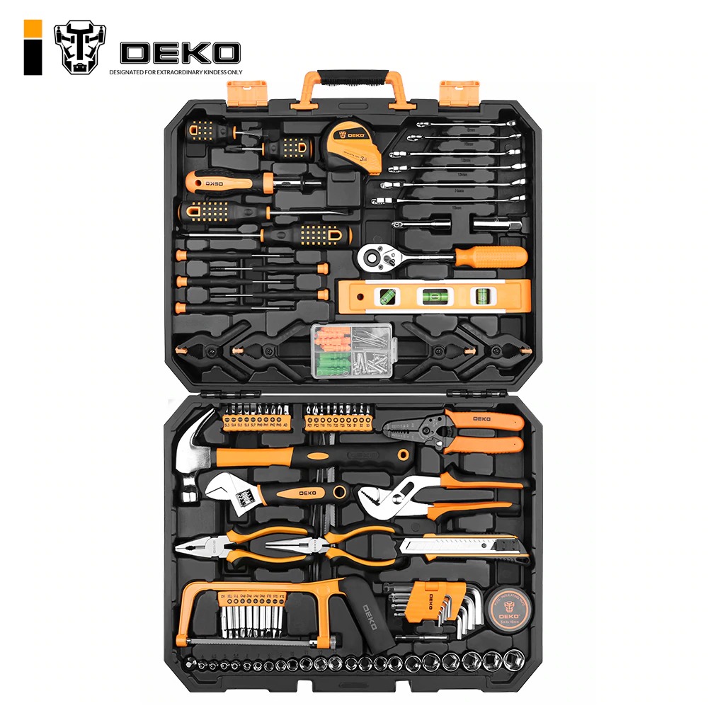 img 1 DEKO DKMT168 Socket Wrench Tool Set Auto Repair Mixed Tool Combination Package Hand Tool Kit with