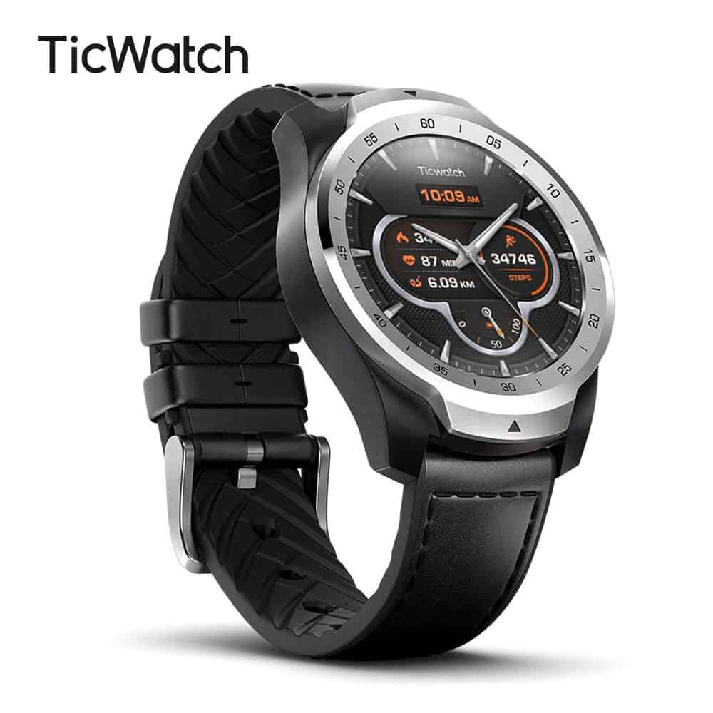 img 1 TicWatch Pro reloj inteligente versi n Global con el desgaste OS por Google para iOS y