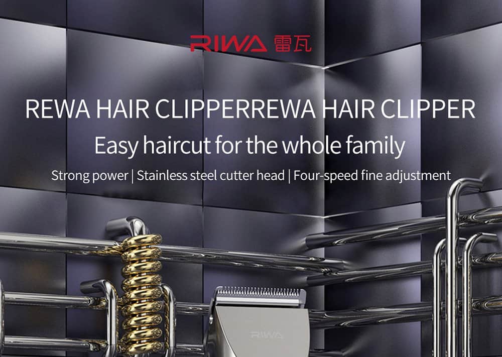 geekbuying RIWA Washable Hair Trimmer LED Display 860791