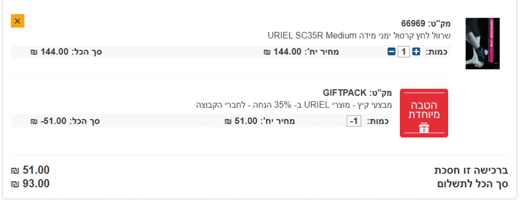 שרוול לחץ הנחה זוזו דילס