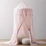 US $10.55 23% OFF|Hot Sale Kid Baby Bed Canopy Bedcover Cotton Linen Mosquito Net Curtain Bedding Round Dome Tent|Mosquito Net|