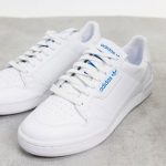 adidas Originals Continental 80 trainers in white & bluebird