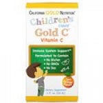 California Gold Nutrition, ויטמין Gold C נוזלי לילדים, עומד בדרישות של USP, בטעם תפוז טבעי, 118 מ