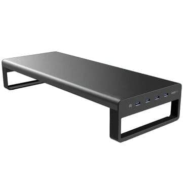 הכי זול שהיהה! פנו מקום על השולחן ויישרו את הצוואר עם מעמד למסך המחשב עם חיבורי USB רק ב$39.99