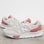 New Balance 997H trainers in cream and pink