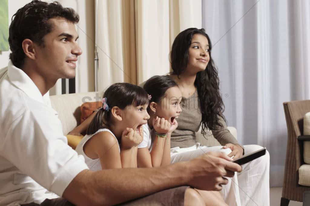 family watching tv together 1864731