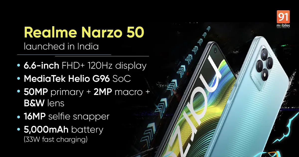 narzo 50 launched
