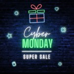 Colorful Neon Cyber Monday Instagram Post