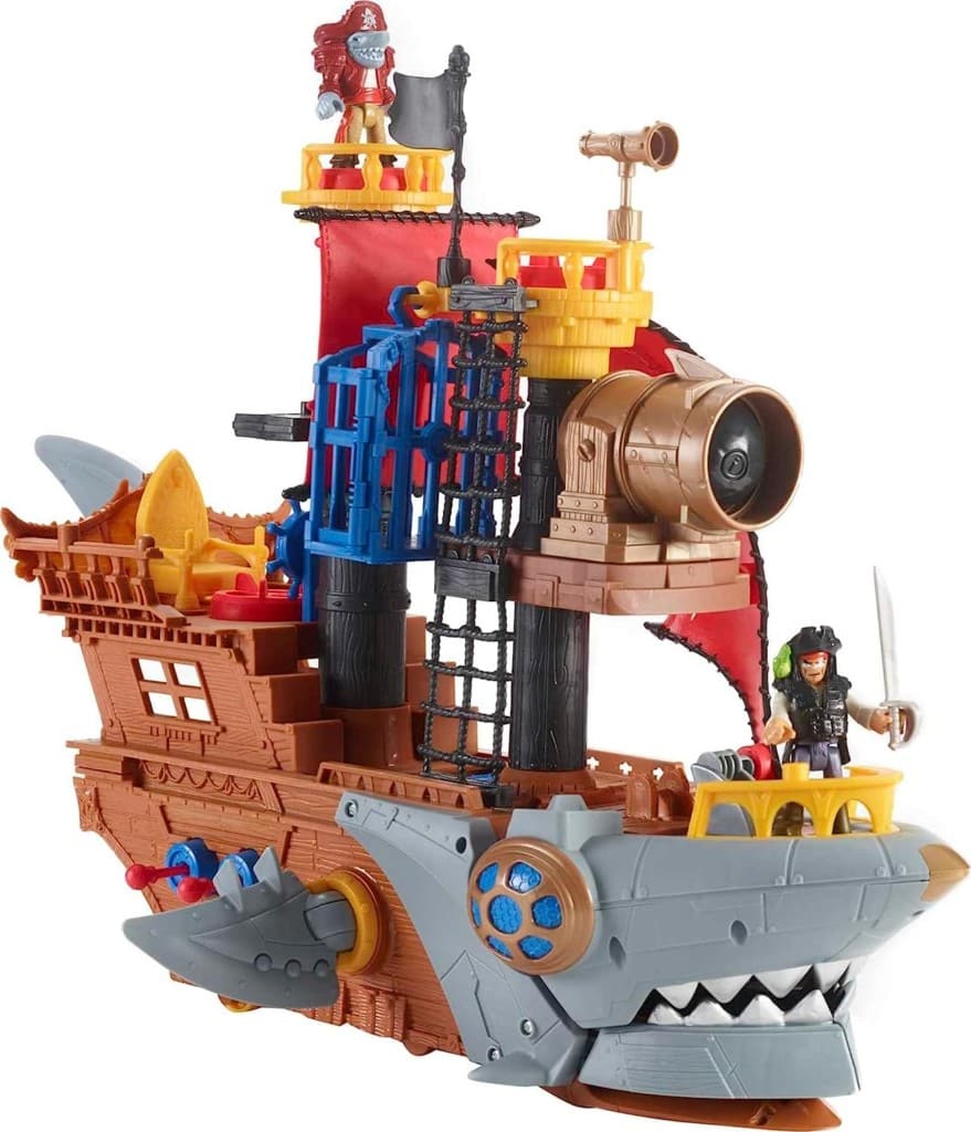 Imaginext Preschool Toy Shark Bite Pirate Ship