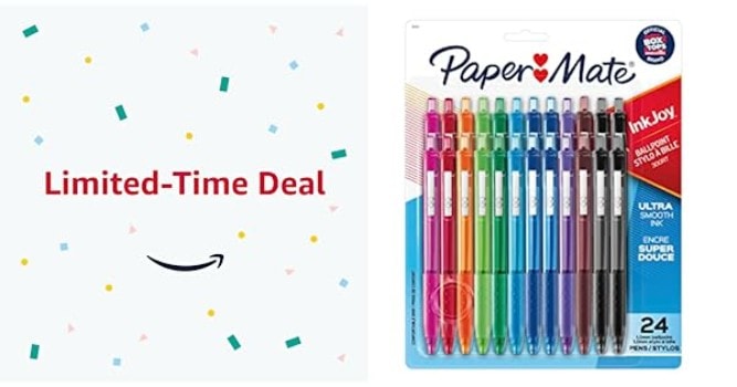 Colored Gel Pens, Lineon 24 Colors Retractable Gel Ink Pens with Grip,  Medium Point(0.7mm) Smooth Writing Pens Perfect for Adults and Kids Journal