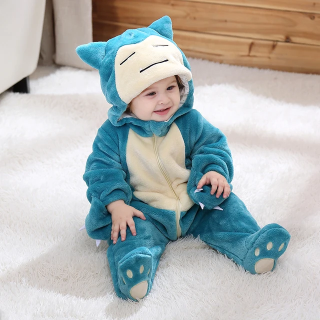 Pokemon Halloween Baby Clothes Romper Kigurumis Infant Snorlax Pikachu Bodysuit Hooded Jumpsuits Winter Onesie Cosplay Costume.jpg 640x640.jpg 1