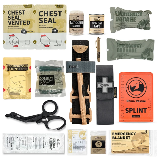 RHINO RESCUE Tactical Trauma Kit To Configure Survival Kit Outdoor Emergency First Aid Kit For