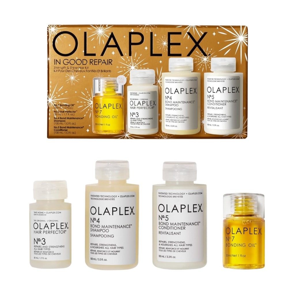 OLAPLEX אולפלקס מארז טיפוח לשיקום השיער שמפו מרכך סרום זוזו דילס