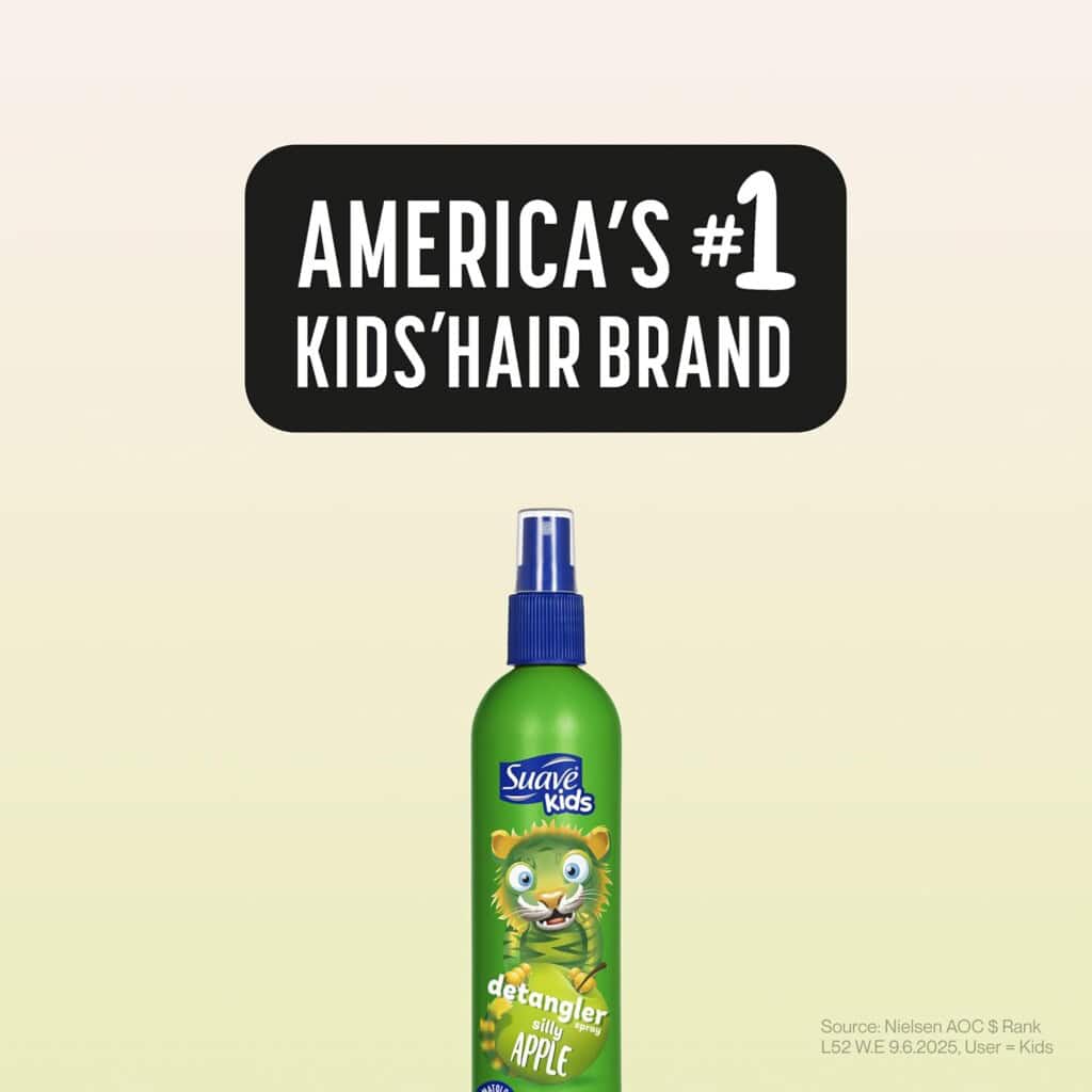מארז 6 יחידות ספריי מתיר קשרים Suave Kids רק ב₪88!